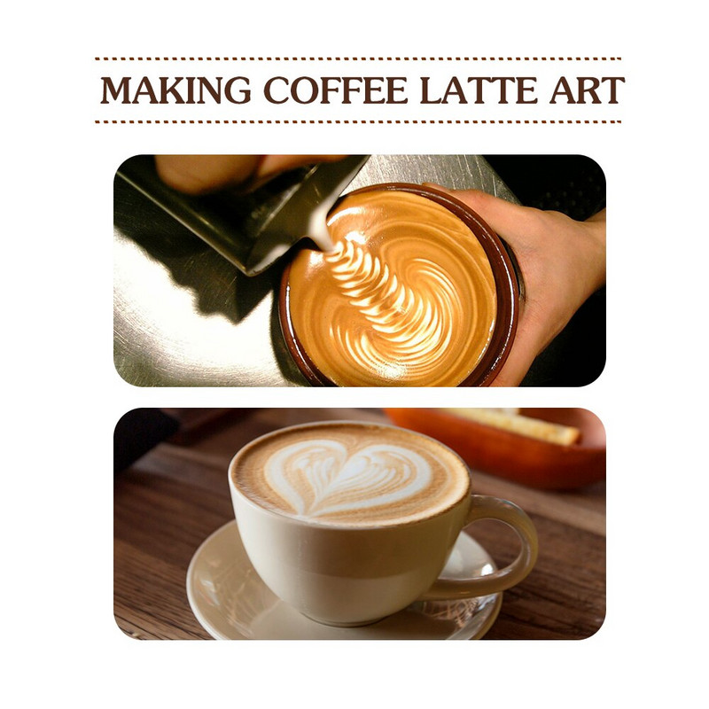 350/600ml Kávétejhabosító Kancsó Latte Art készítő csésze habosító kancsó Olasz eszpresszó tejszínhabosító Kávéfőzési Kiegészítők