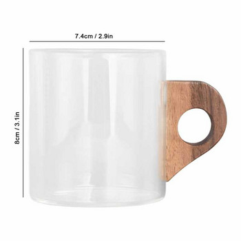 Coffee Cup Glass Coffee Cup Long Life Life Fine Processing for Travel for Restaurant for Home