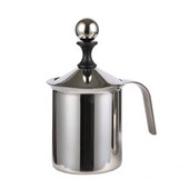 400ml Milk Frother Cappuccino Japanese Style Double Strainer Manual Milk Frother Coffee Supplies από ανοξείδωτο χάλυβα αφρόγαλα