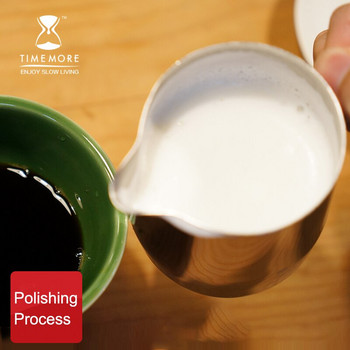 TIMEMORE στάμνα barista κλασική στάμνα latte art κανάτα γάλακτος κανάτα γάλακτος από ανοξείδωτο ατσάλι 12oz/350ml, 20oz/600ml πίσσα για αφρό