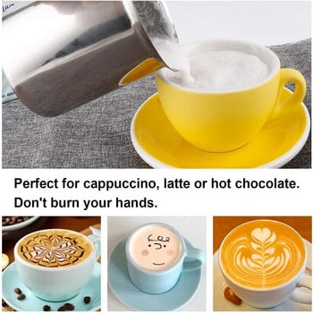 400ml Milk Frother Cappuccino Japanese Style Double Strainer Manual Milk Frother Coffee Supplies από ανοξείδωτο χάλυβα αφρόγαλα