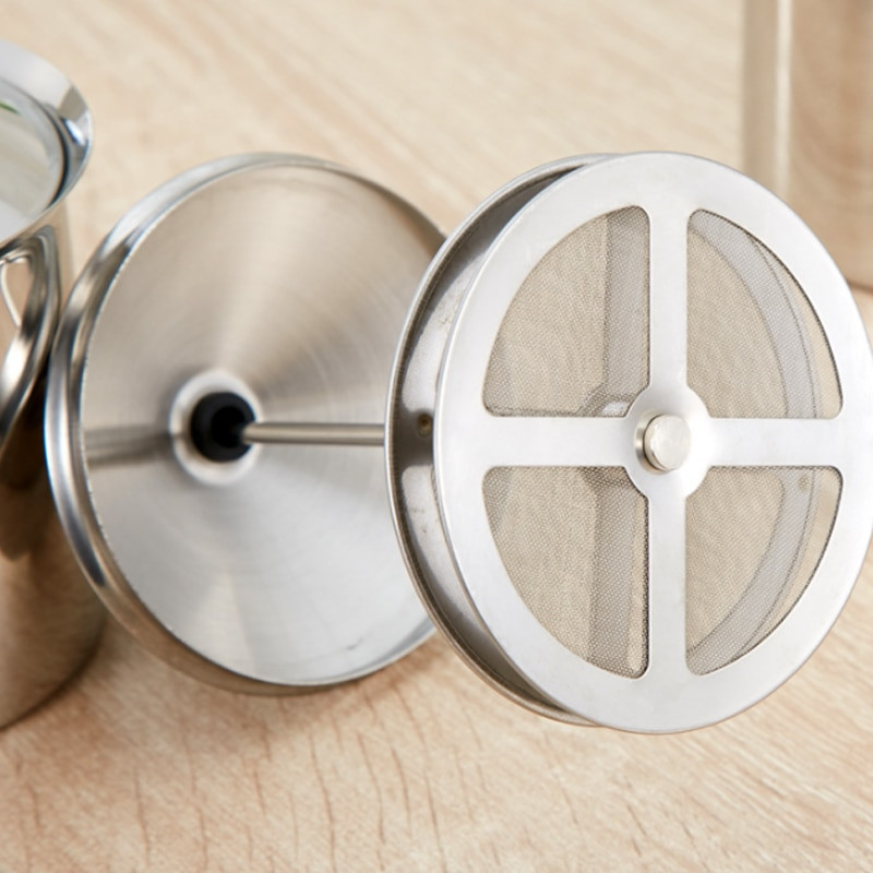 400 ml pjenilica za mlijeko Cappuccino japanski stil Dvostruko cjedilo Ručna pjenilica za mlijeko Pribor za kavu Naprava za pjenjenje mlijeka od nehrđajućeg čelika