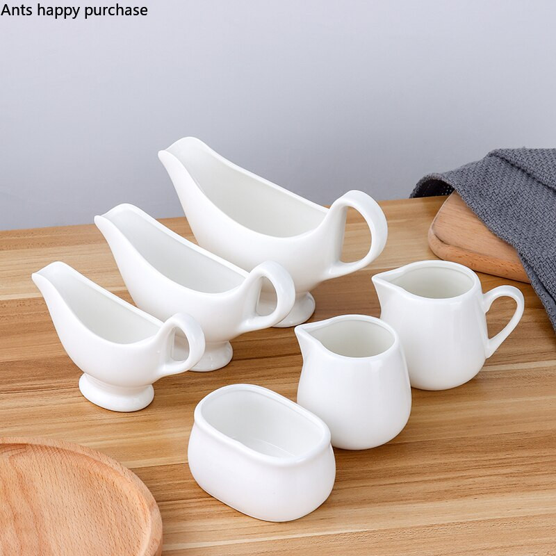 Rezervor de lapte din ceramică albă, cafea, lingură de lapte, borcan, găleată pentru suc, veselă de hotel, ulcioare de lapte, oală de condimente, accesorii pentru cafea, ceașcă de lapte