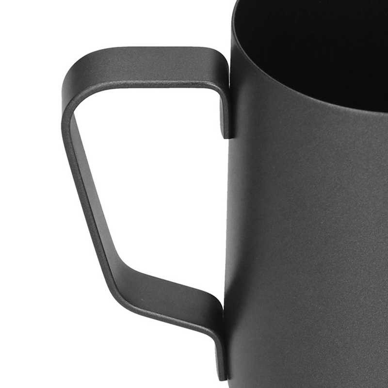 Kávéskancsó 400ml PTFE hegyes szájú tejhabosító kancsó Rozsdamentes acél kávéskancsó otthoni konyhához
