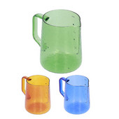 Vrč za pjenjenje mlijeka od 500 ml, višenamjenski vrč za mlijeko od borosilikatnog stakla za kavu, mliječni napitak, vrč za mlijeko, staklenka za kavu