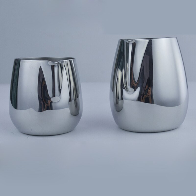 Tejkannák Rozsdamentes acél habosító kancsó Húzó virágpohár Kávés Tejhabos Latte Art tejhab eszköz Kávékészlet