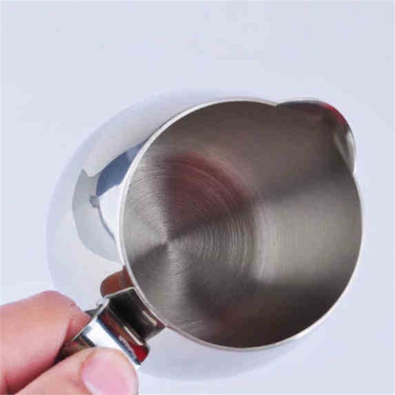 Tejkannák Rozsdamentes acél habosító kancsó Húzó virágpohár Kávés Tejhabos Latte Art tejhab eszköz Kávékészlet