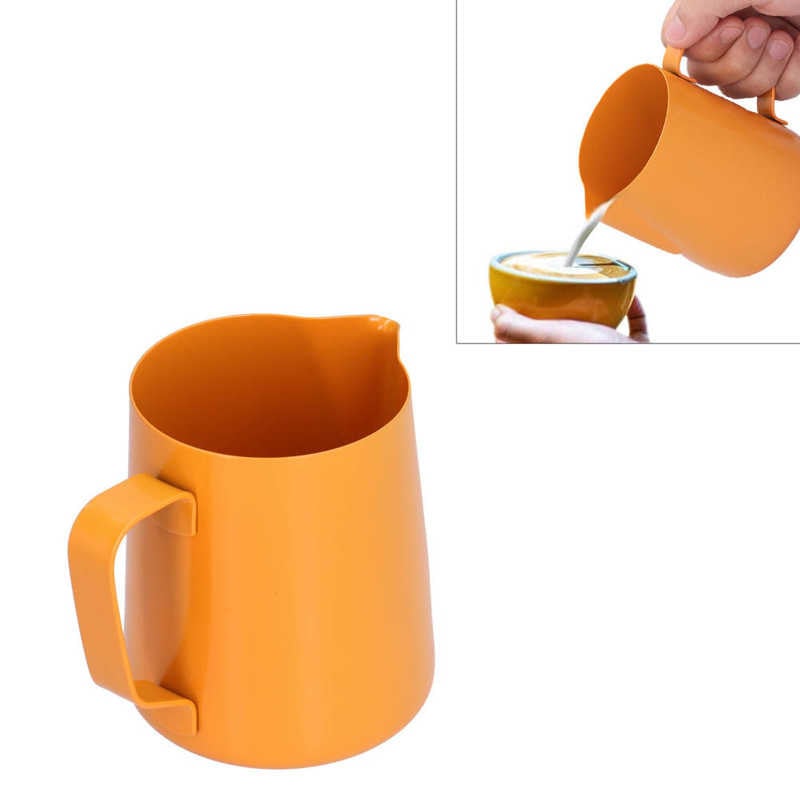 Kávéhabosító kancsó kávékancsó 400 ml rozsdamentes acél + PTFE multifunkcionális otthoni konyhához