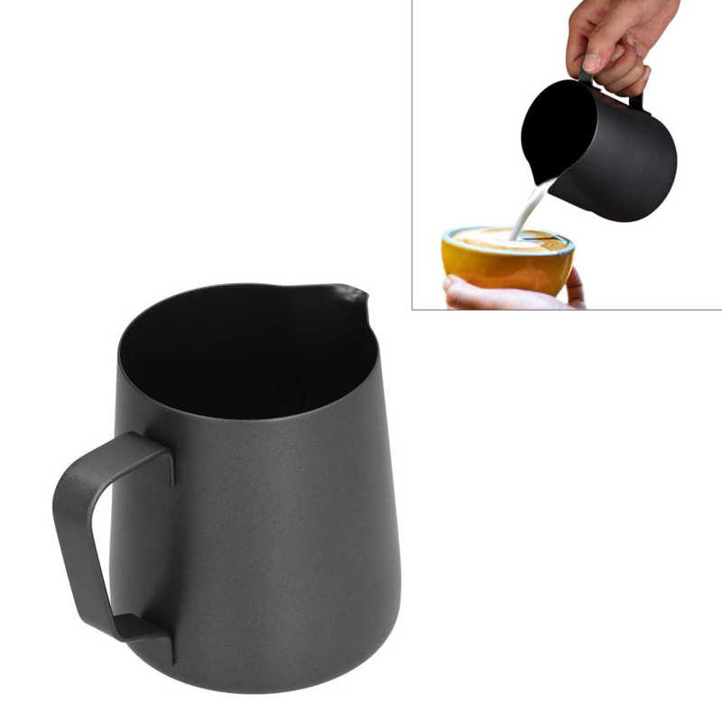 Kávéhabosító kancsó kávékancsó 400 ml rozsdamentes acél + PTFE multifunkcionális otthoni konyhához