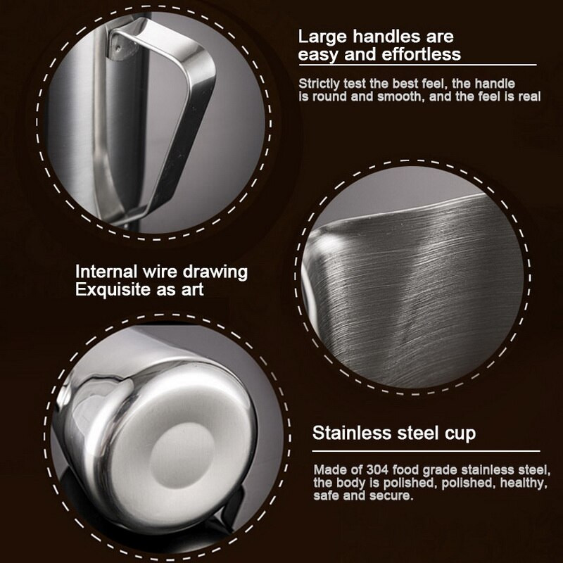 Nerūdijančio plieno pieno putų ąsotis Espreso kavos Barista Craft Latte Cappuccino Pieno grietinėlės puodelio putų ąsotis