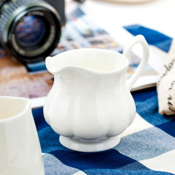 European Ceramic Απογευματινή κανάτα τσαγιού ασορτί για καφέ Barista Craft Coffee Latte Milk Fothing Cang Pitcher LA554