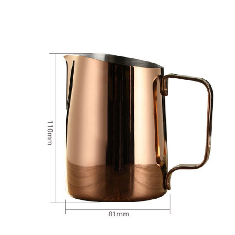 420 ml-es rozsdamentes acél eszpresszó kávéfőző tejhabos kancsó Barista Craft latte cappuccino tejszínes kancsó kávéhúzó csésze