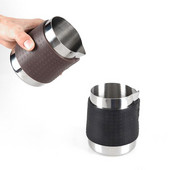 Rozsdamentes acél tejhabosító kancsó szilikon tokkal Espresso kávéfőző Barista Craft Latte Cappuccino tejeskancsó krémpohár