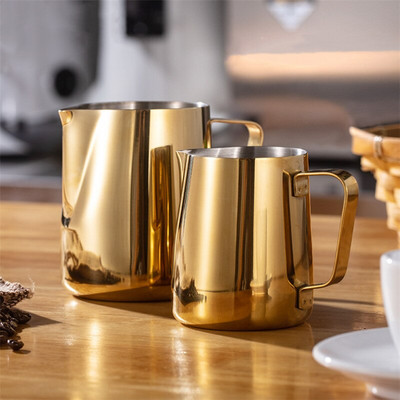 350/600 ml nerūsējošā tērauda nelipīga piena putošanas krūze Barista Craft kafijas automāts Moka kapučīno latte krūze Virtuves instrumenti