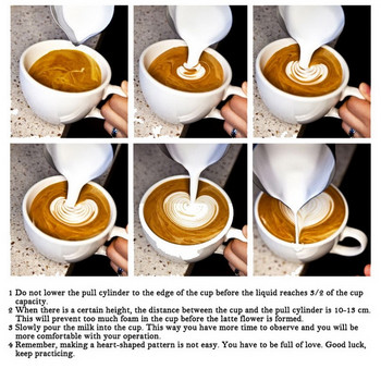 Αφρώδης κανάτα γάλακτος από ανοξείδωτο χάλυβα Εσπρέσο για καφέ Barista Craft Latte Cappuccino Milk Cream Cup Αφρώδη κανάτα κανάτα