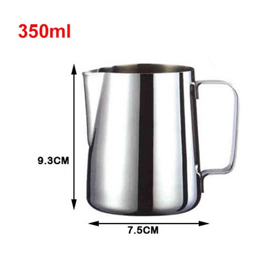 Rozsdamentes acél tejhabos kancsó Espresso kávé Barista Craft Latte Cappuccino tejszínhabos kancsó