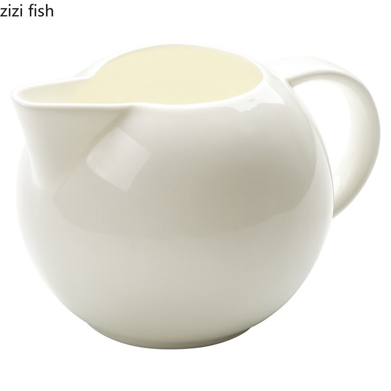 Klasszikus fehér kerámia tejkanna vízforraló Kis tejkancsó Luxus angol délutáni teáscsésze kávés bögre bögre tejeskancsó kávétartozékok