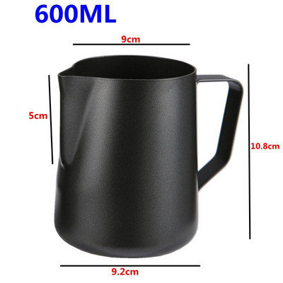 Kavos girliandos puodelis Ekologiškas nepridegantis pieno putų puodelis Patvarus nerūdijančio plieno pieno bakelis Praktiškas kavos indas 350/600 ml