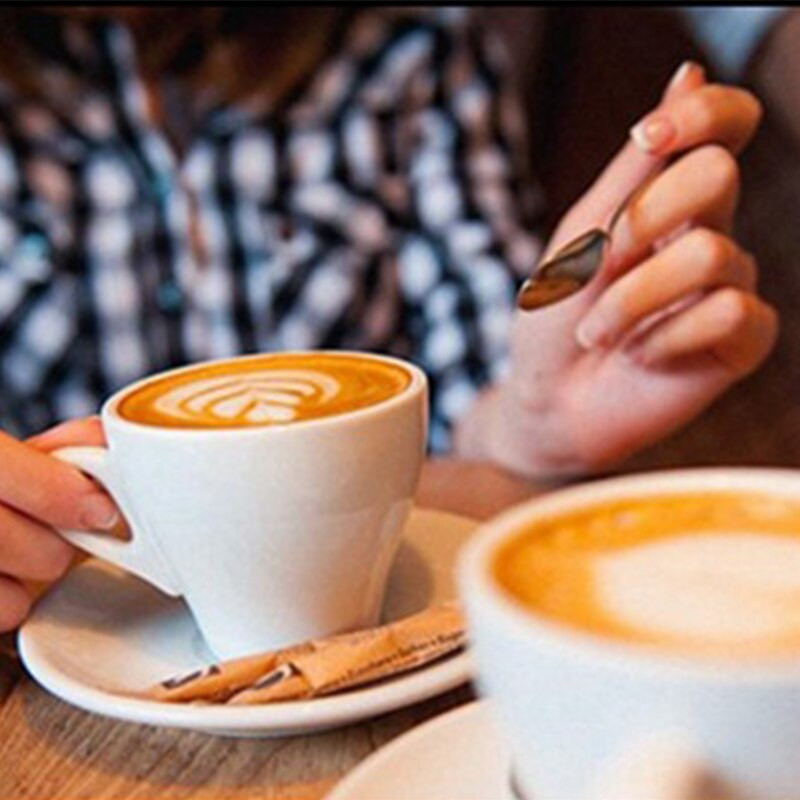 Kavos girliandos puodelis Ekologiškas nepridegantis pieno putų puodelis Patvarus nerūdijančio plieno pieno bakelis Praktiškas kavos indas 350/600 ml