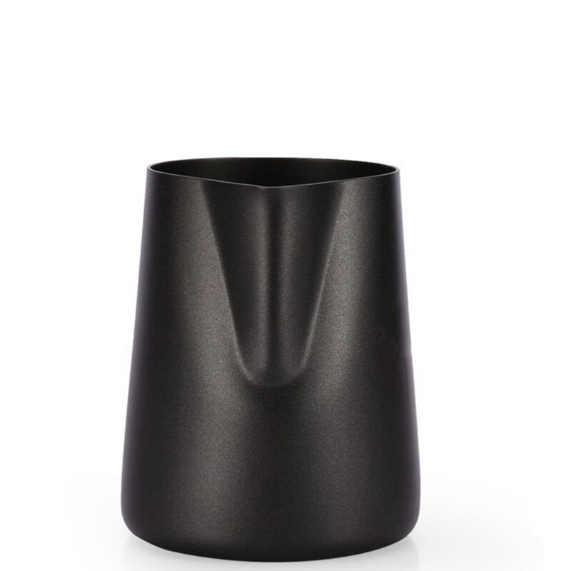 Tartós, rozsdamentes acél tejtartály kávéfüzér csésze Környezetbarát tapadásmentes tejhabos csésze praktikus kávés edény 350/600 ml