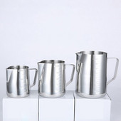 Rozsdamentes acél mérlegjellel Tejhabosító Kancsó Kávéskancsók Kávéskancsó Barista Art Kávé Latte Kávétartozékok