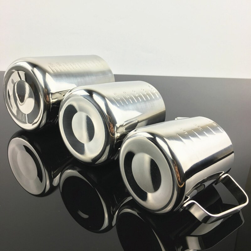 Rozsdamentes acél mérlegjellel Tejhabosító Kancsó Kávéskancsók Kávéskancsó Barista Art Kávé Latte Kávétartozékok