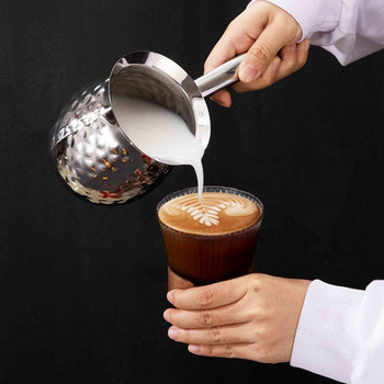 Pitcher Coffee Frothing Cup Pot Frother Jug Creamer Warmer Dispenser Maker Τουρκικό βούτυρο Espresso τηγάνι Λιώσιμο σοκολάτας