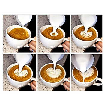 LUDA Milk Jug Milk Pitcher από ανοξείδωτο χάλυβα Μπολ γάλακτος For Milk Frother Craft Coffee Latte Milk Frothing Pitcher Latte Art (200