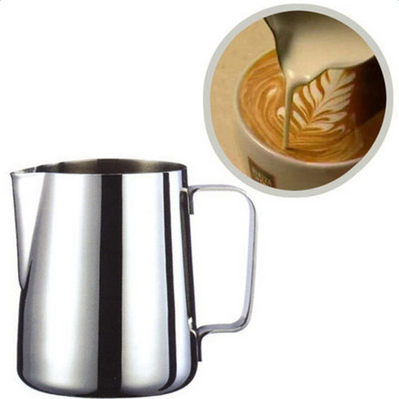 LUDA Tejkancsó Tejkancsó Rozsdamentes acél tejedények Tejhabosítóhoz Craft Kávé Latte Tejhabos Kancsó Latte Art (200