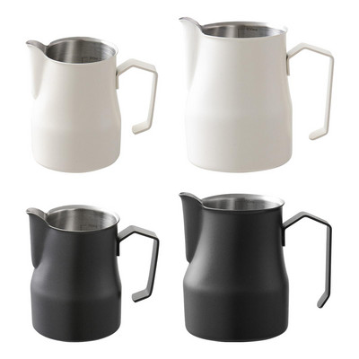 Кана за разпенване на мляко от неръждаема стомана Чаша за кана за мляко Latte Art Jug Tool Кана за еспресо на пара Кана за кафе Капучино Домашно кафене