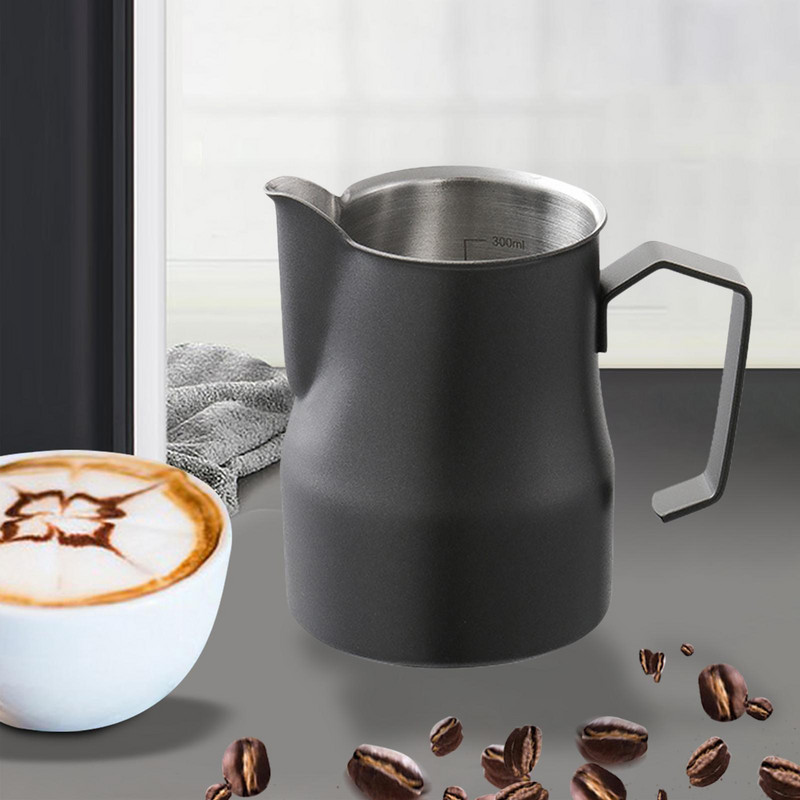 Tejhabos kancsó rozsdamentes acél eszpresszó kancsó Matcha Home-hoz