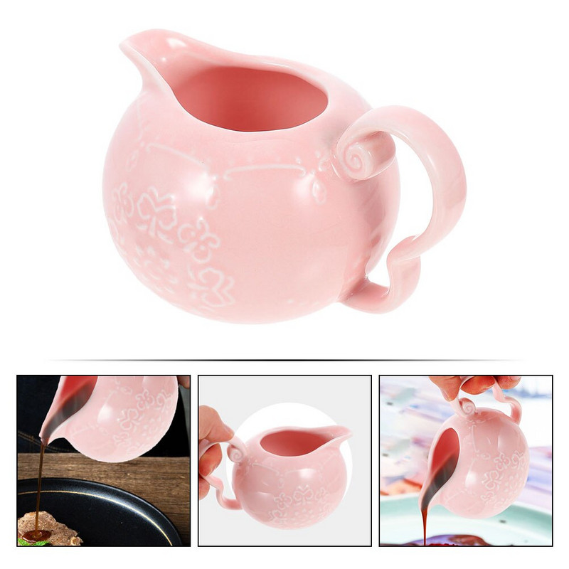 Pitchercreamer Keramički dozator Šalica za umak Vrč za kavu Naprava za pjenjenje sirupa Mini porculan za posluživanje Male šalice za pjenjenje umaka