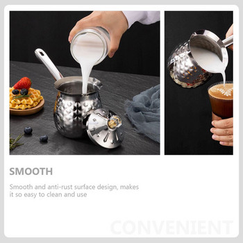 Pitcher Coffee Frothing Cup Pot Frother Jug Creamer Warmer Dispenser Maker Τουρκικό βούτυρο Espresso τηγάνι Λιώσιμο σοκολάτας