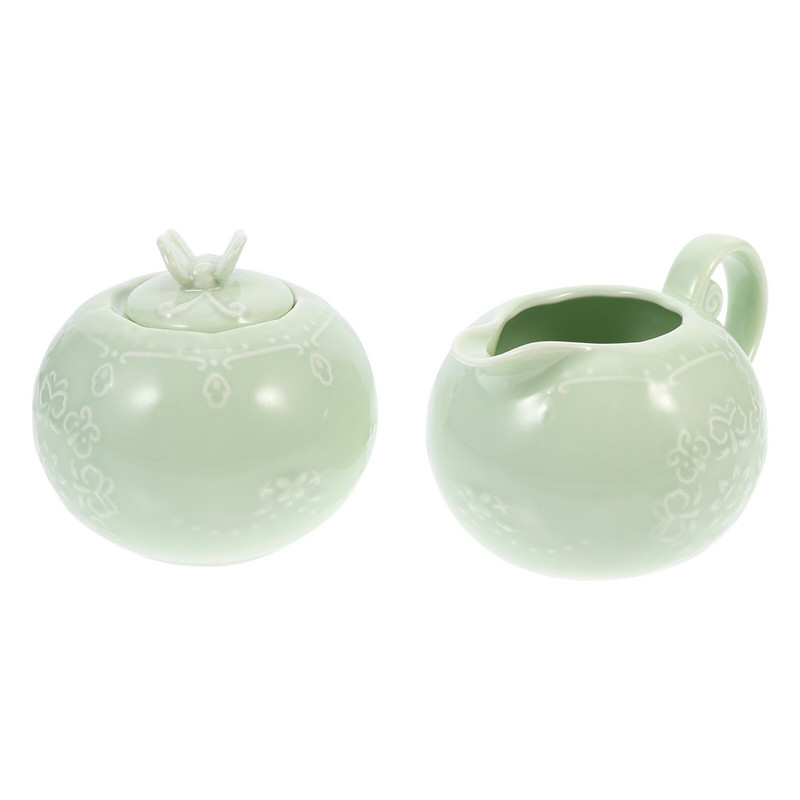 Kancsó Cukorkrém Keramiccream Kávéfedő Táltartály készlet Sószósz adagoló Bögre Kancsó Kancsók Kiöntő Porcelán Latte