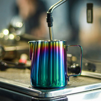 Κανάτα για καφέ Espresso Creamer Macchiato Cappuccino Latte Art Maker Pitcher Cup Κανάτα για αφρόγαλα από ανοξείδωτο ατσάλι 350/600ML