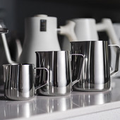 Rozsdamentes acél tejhabos kancsó Eszpresszó gőz kávé Barista Craft Latte Cappuccino tejszínhabos kancsó