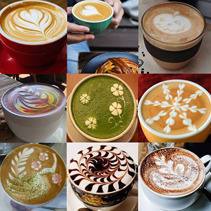 Rozsdamentes acél tejhabos kancsó Eszpresszó gőz kávé Barista Craft Latte Cappuccino tejszínhabos kancsó