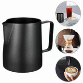 350/600 ml tapadásmentes acél tejhabos kancsó Eszpresszó kancsó Craft Barista Cappuccino Coffee Latte habosító krém N5e9