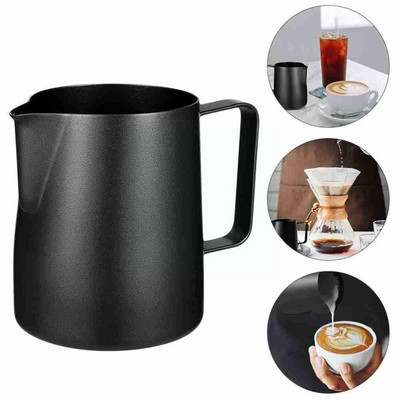 350/600 ml tapadásmentes acél tejhabos kancsó Eszpresszó kancsó Craft Barista Cappuccino Coffee Latte habosító krém N5e9