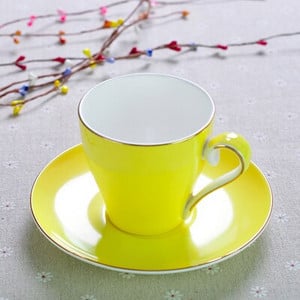 220ml, színes csontporcelán kávés csésze és csészealj készlet, Nespresso csészekészlet, Tazas cafe termos kávés bögre, Cappuccino csészekészlet