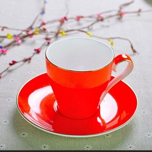 220ml, színes csontporcelán kávés csésze és csészealj készlet, Nespresso csészekészlet, Tazas cafe termos kávés bögre, Cappuccino csészekészlet