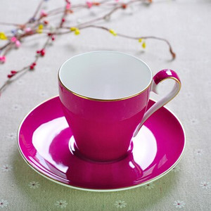 220ml, színes csontporcelán kávés csésze és csészealj készlet, Nespresso csészekészlet, Tazas cafe termos kávés bögre, Cappuccino csészekészlet