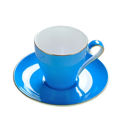 220ml, színes csontporcelán kávés csésze és csészealj készlet, Nespresso csészekészlet, Tazas cafe termos kávés bögre, Cappuccino csészekészlet