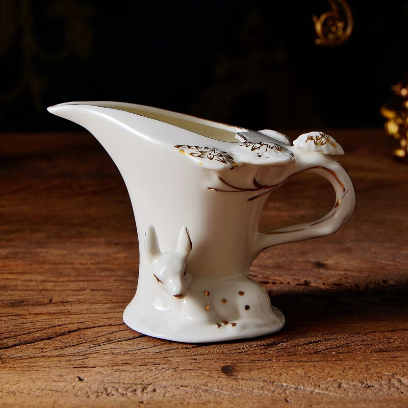 Kiváló minőségű vicces tejeskannák Kreatív kerámia Modern tejkancsó Latte Art tejeskannák Eszpresszó csészék Kannák Kávés edények BC50NG