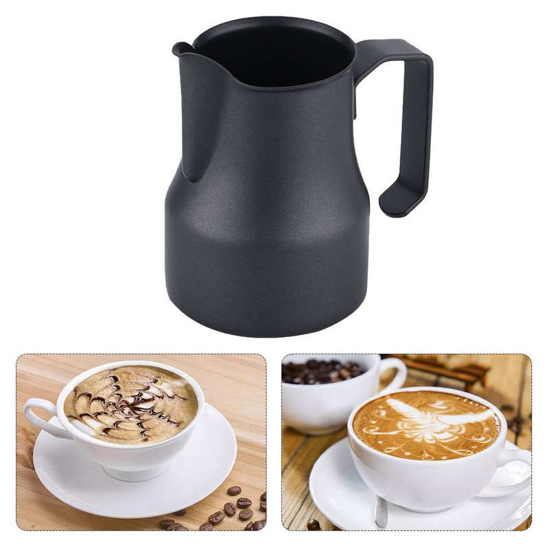 Kávé edények Konyhai Kávé Barista Habosító Kancsó Divat Művészet Rozsdamentes Acél Modern Egyszerű Tejkannás Krém fogantyús eszközökkel