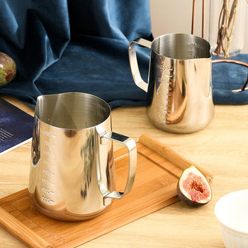 Κανάτες γάλακτος από ανοξείδωτο χάλυβα Creativity Craft Milk Frothing Pot Coffee Cappuccino Art Espresso Barista Steam Cup 350/600/100Ml