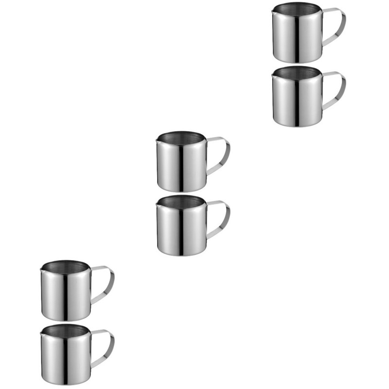 Чаша Jugpitcher Чаша за разпенване на сметана Чаши за наливане на кафе от неръждаема стомана Еспресо Пенообразувател за капучино Метални кани Сос Мед Пара