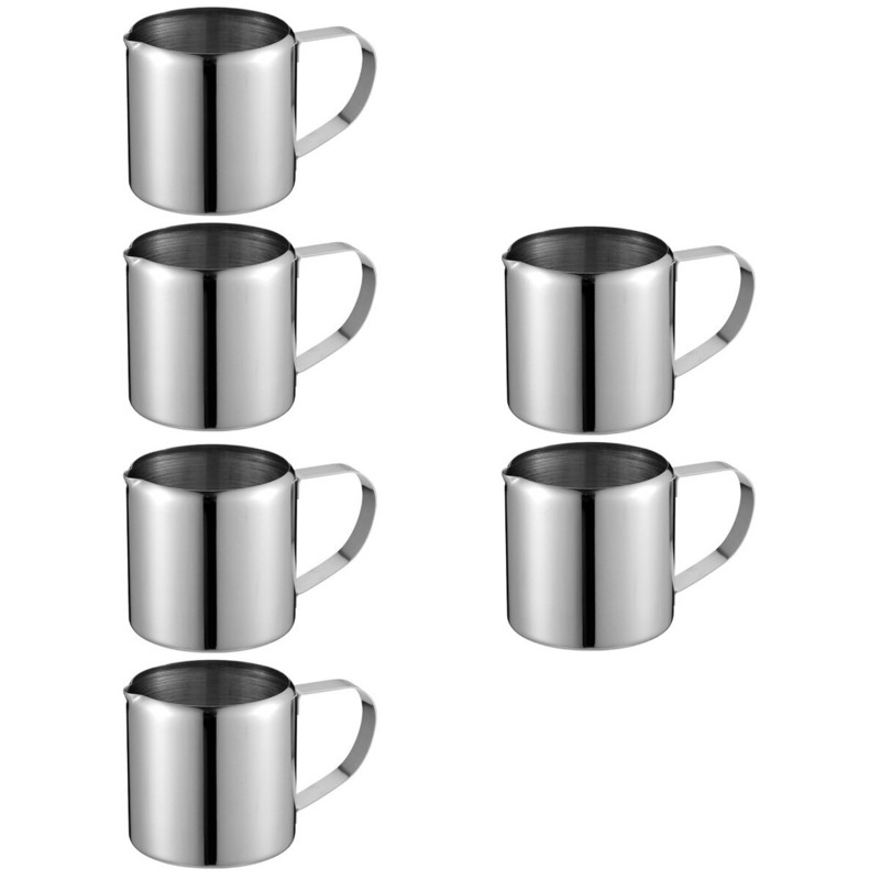Чаша Jugpitcher Чаша за разпенване на сметана Чаши за наливане на кафе от неръждаема стомана Еспресо Пенообразувател за капучино Метални кани Сос Мед Пара