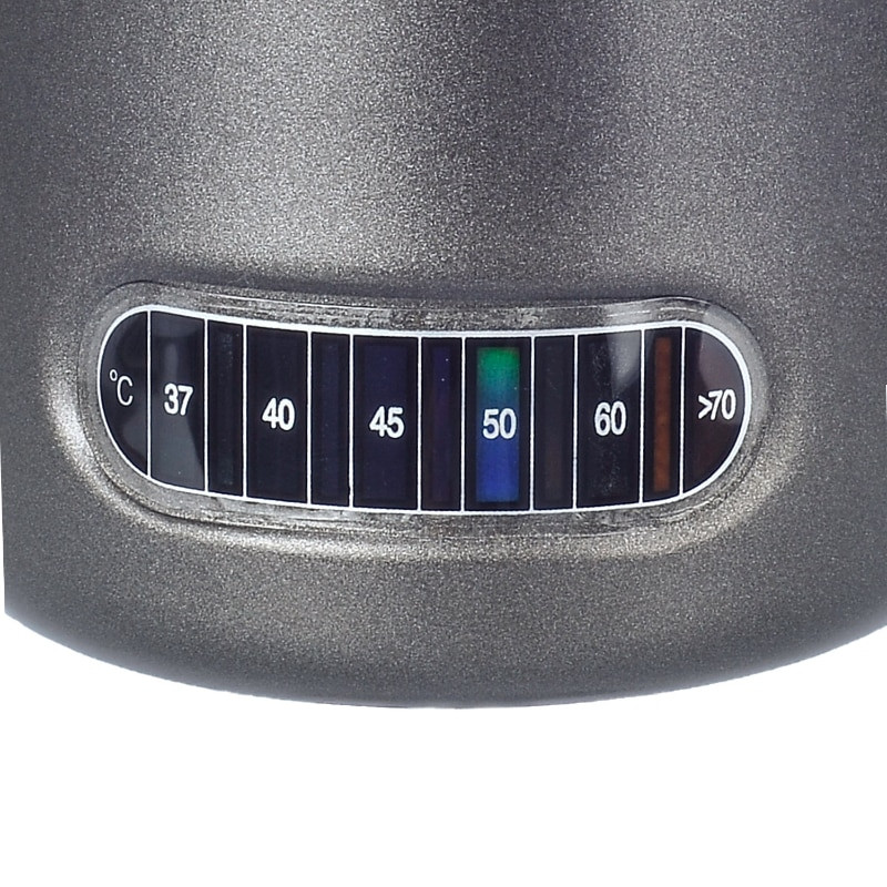 Urcică de spumare a laptelui din oțel inoxidabil cu termometru integrat, 20 oz/600 ml de cafea cu lapte, cappuccino, ulcior de spumare Latte Art