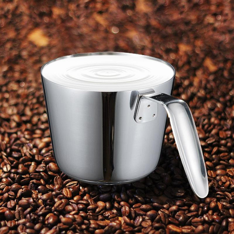 Tejhabosító kancsó rozsdamentes acél tejhabosító kancsó 25 oz gőzölő kancsók rozsdamentes acél tejes kávé Cappuccino Latte Art